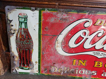 1931 Coca-Cola metal sign