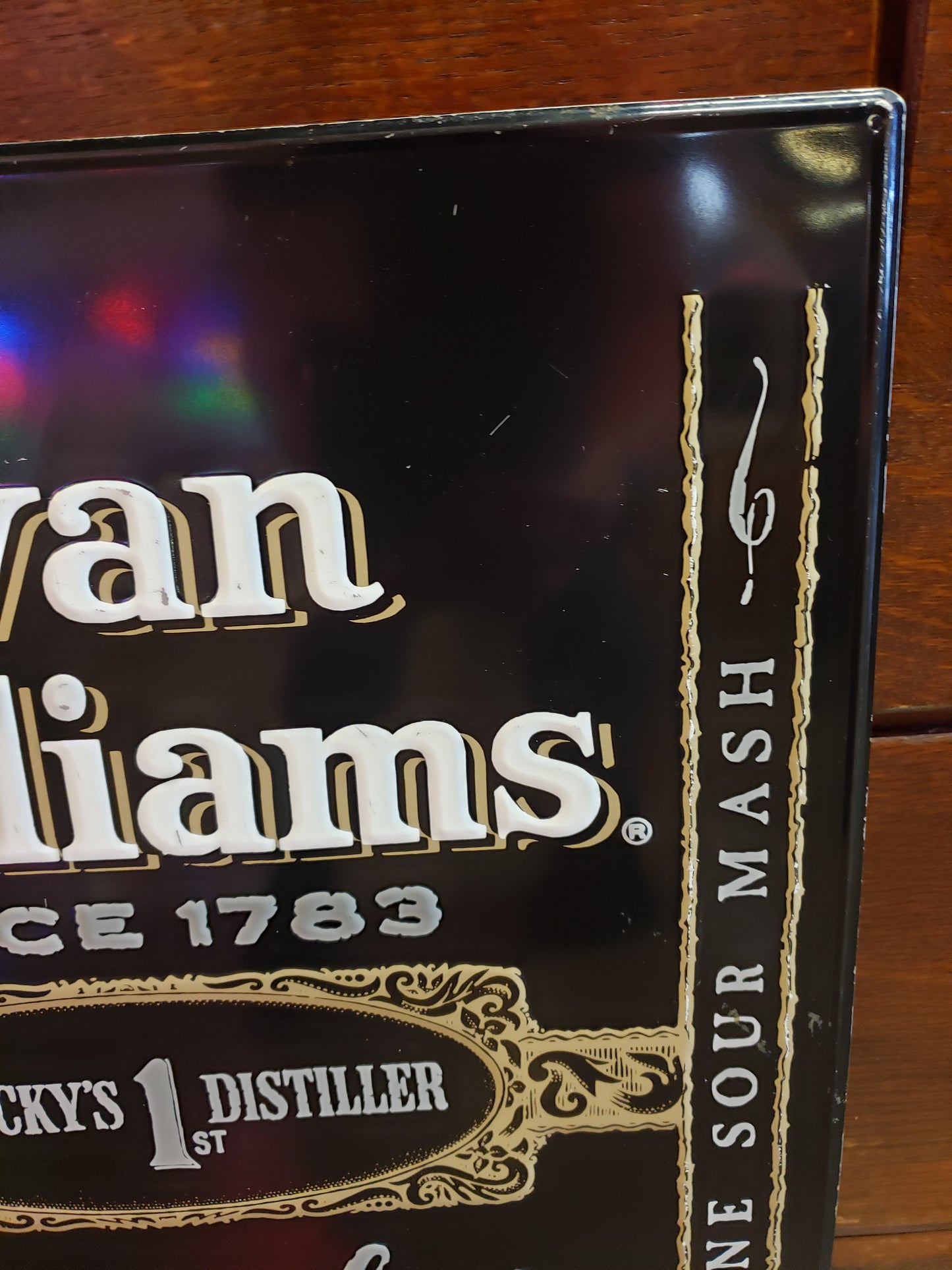 Evan Williams Whiskey sign