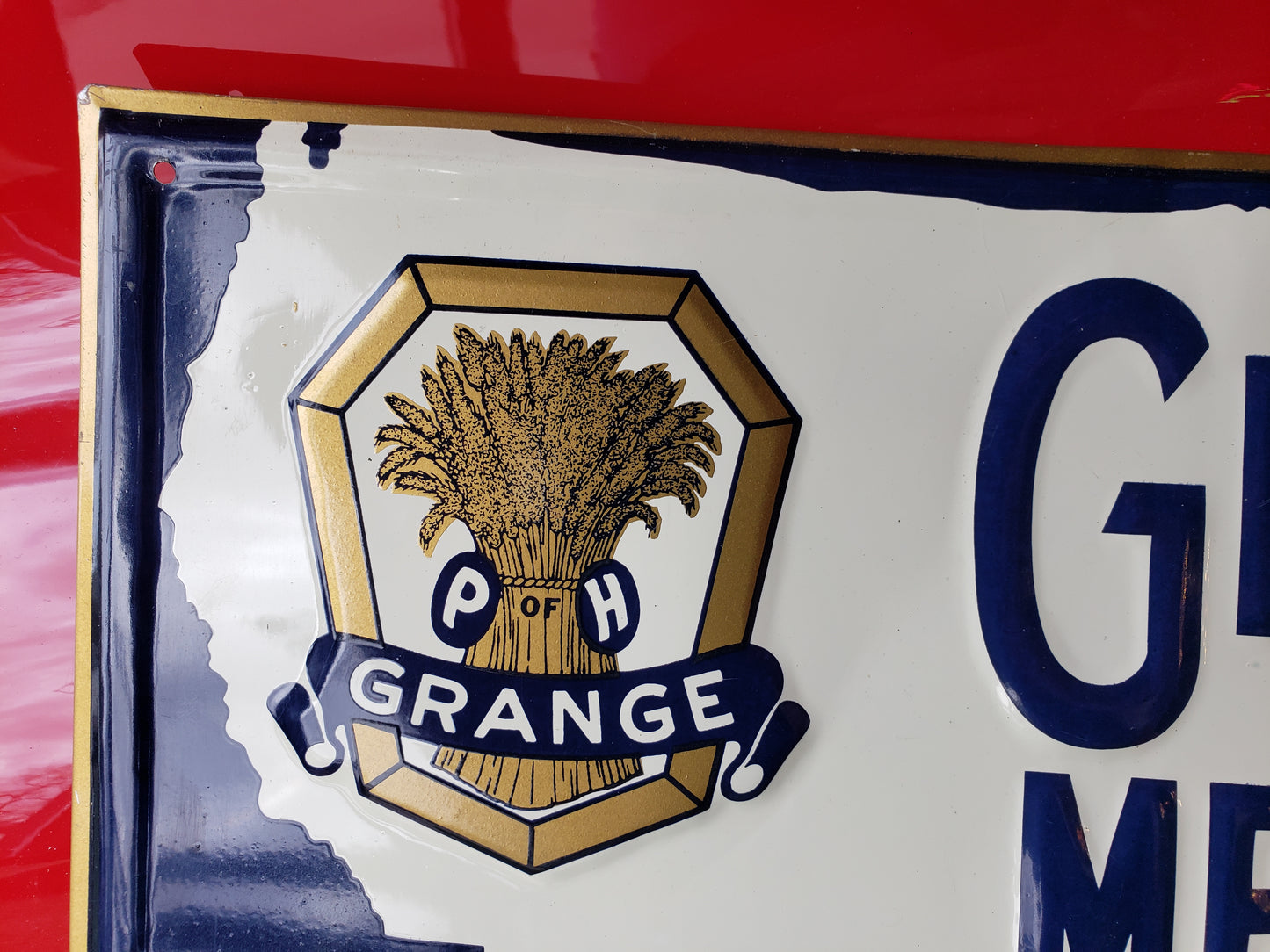 Grange Member sign