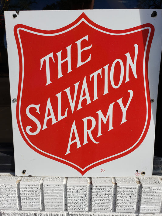 Salvation Army Porcelain Sign