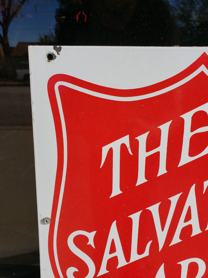 Salvation Army Porcelain Sign