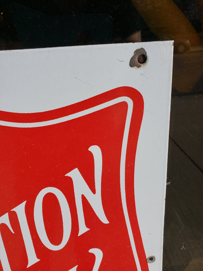 Salvation Army Porcelain Sign