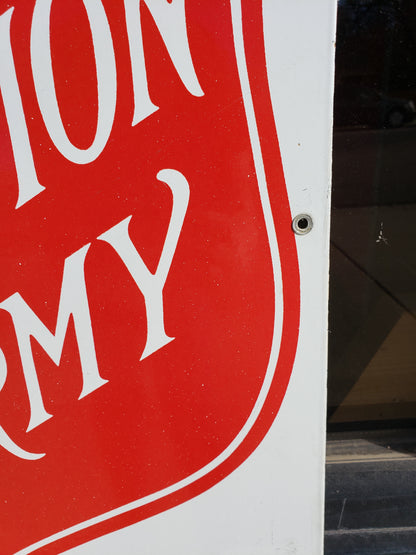 Salvation Army Porcelain Sign