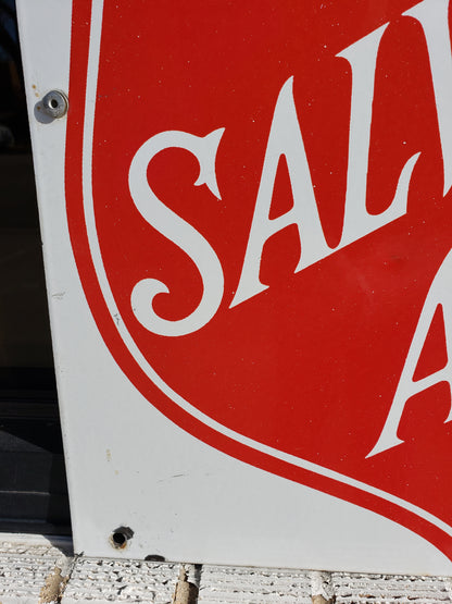 Salvation Army Porcelain Sign