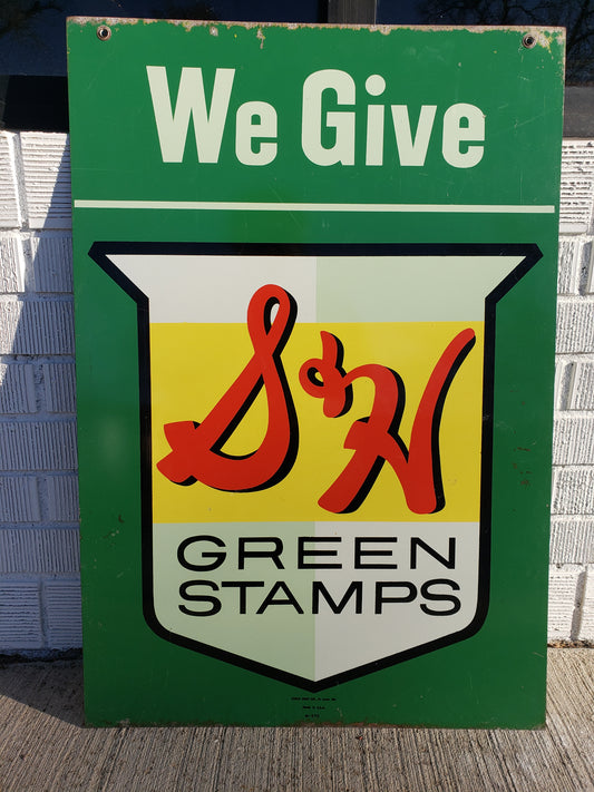 S & H Green Stamps Original Advertising Sign