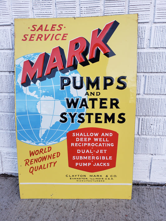 Mark pumps and water systems sign