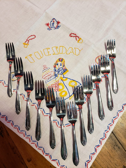 12 Oneida Craft Stainless forks