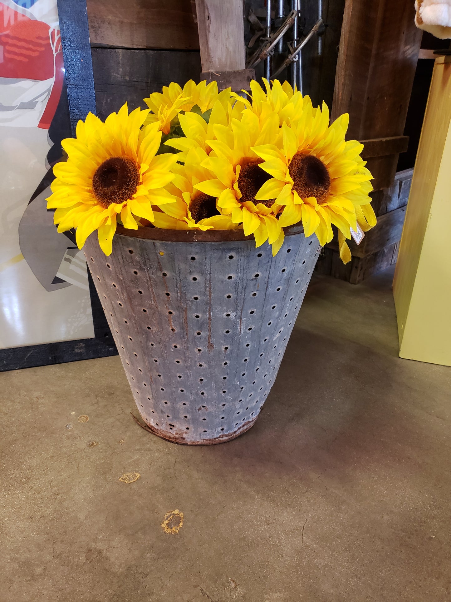 Vintage Olive Basket