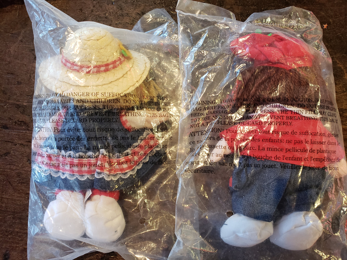 Campbell's Kids set of two plush  dolls