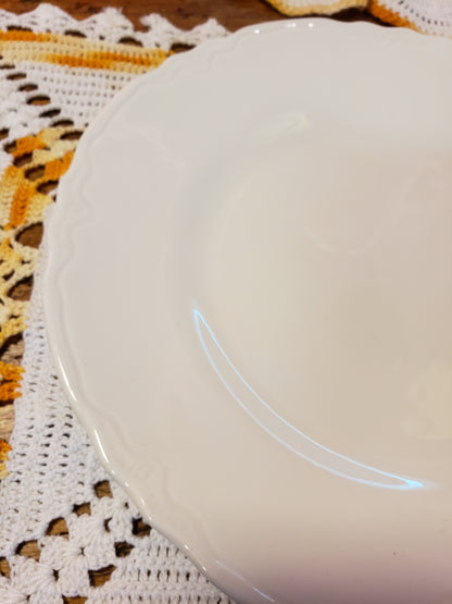 White vintage plate