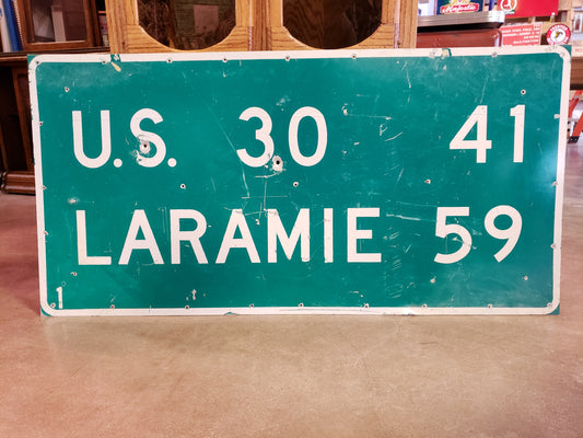 Laramie Wyoming highway sign