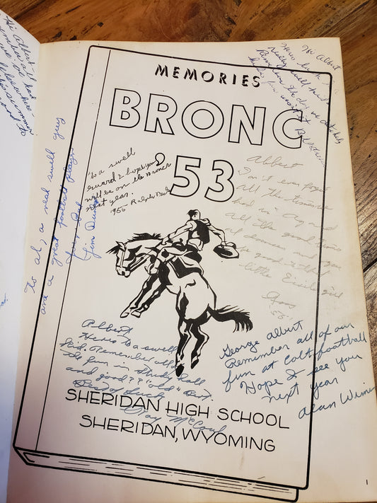 1953 Sheridan High School yearbook