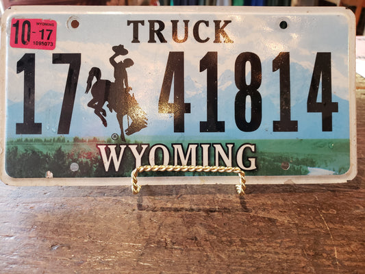 2017 Wyoming TRUCK license plate 17 41814