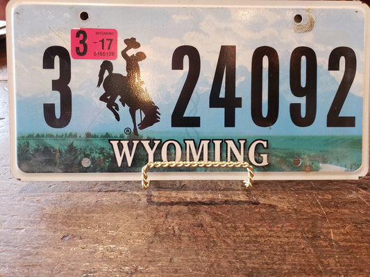 2017 Wyoming license plate 3 24092