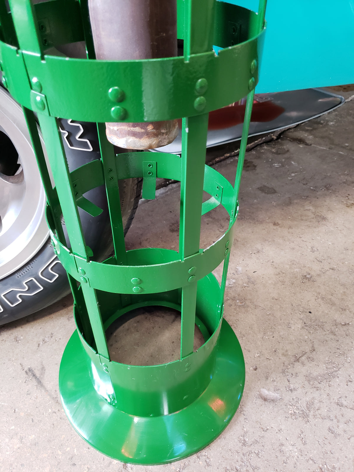 1940's Conoco Oil Can Display Rack
