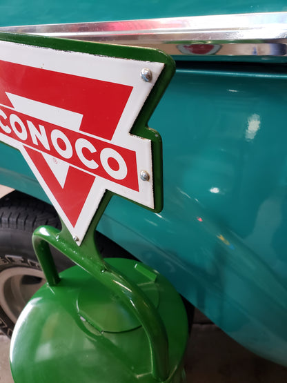 1940's Conoco Oil Can Display Rack