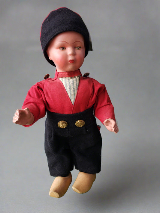 Dutch Boy Celluloid mechanical doll
