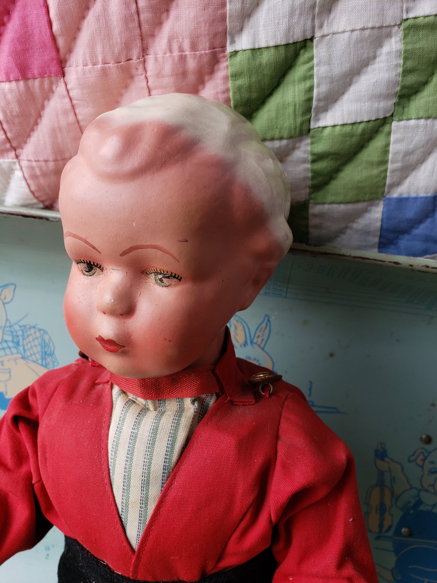 Dutch Boy Celluloid mechanical doll