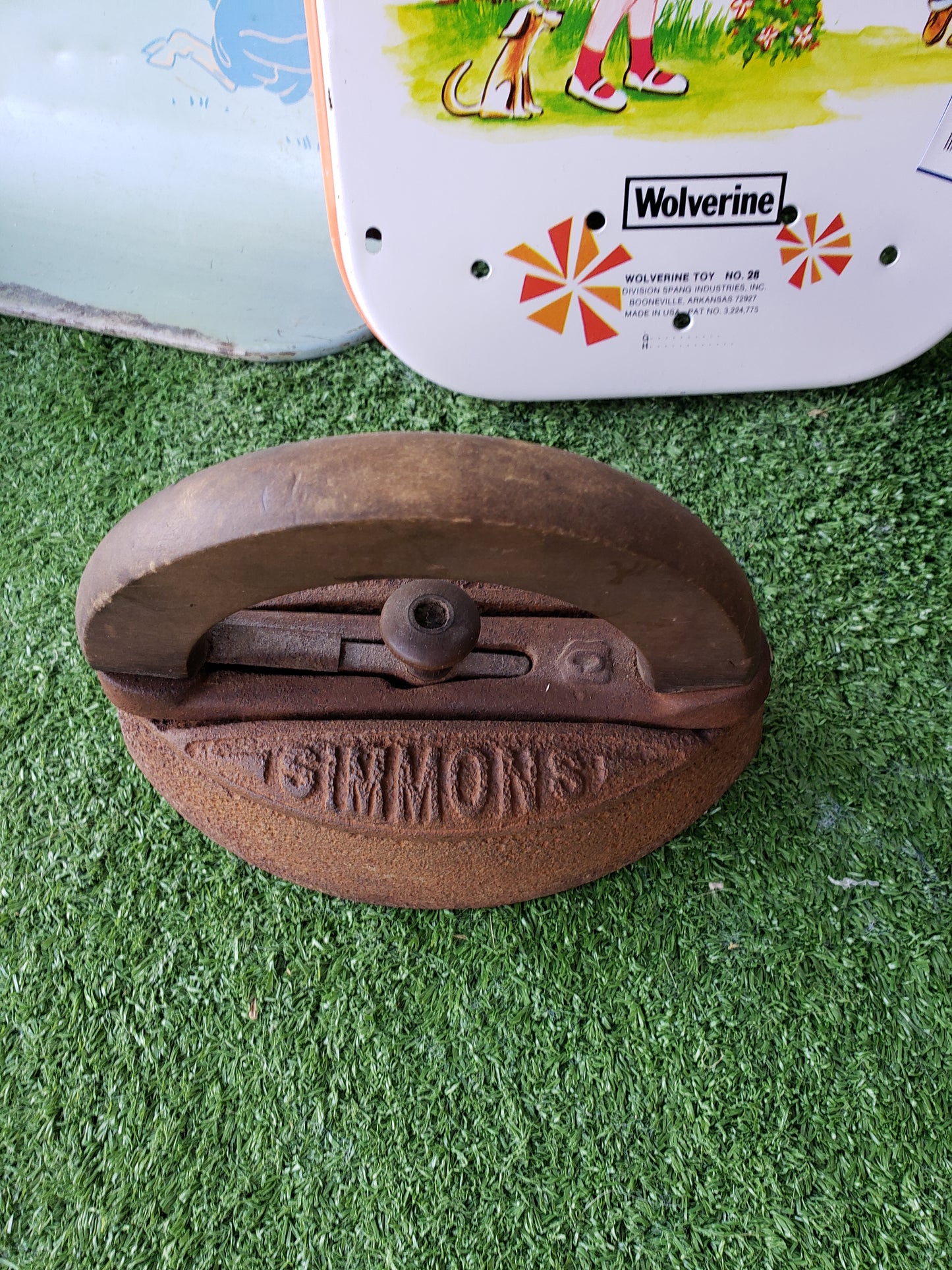 1897 Simmons Special Sad Iron with handle