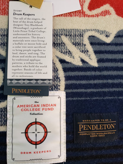 Pendleton Drum Keepers "The College Fund" Jacquard Robe (blanket)