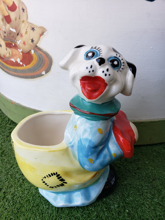 Clown Dog planter