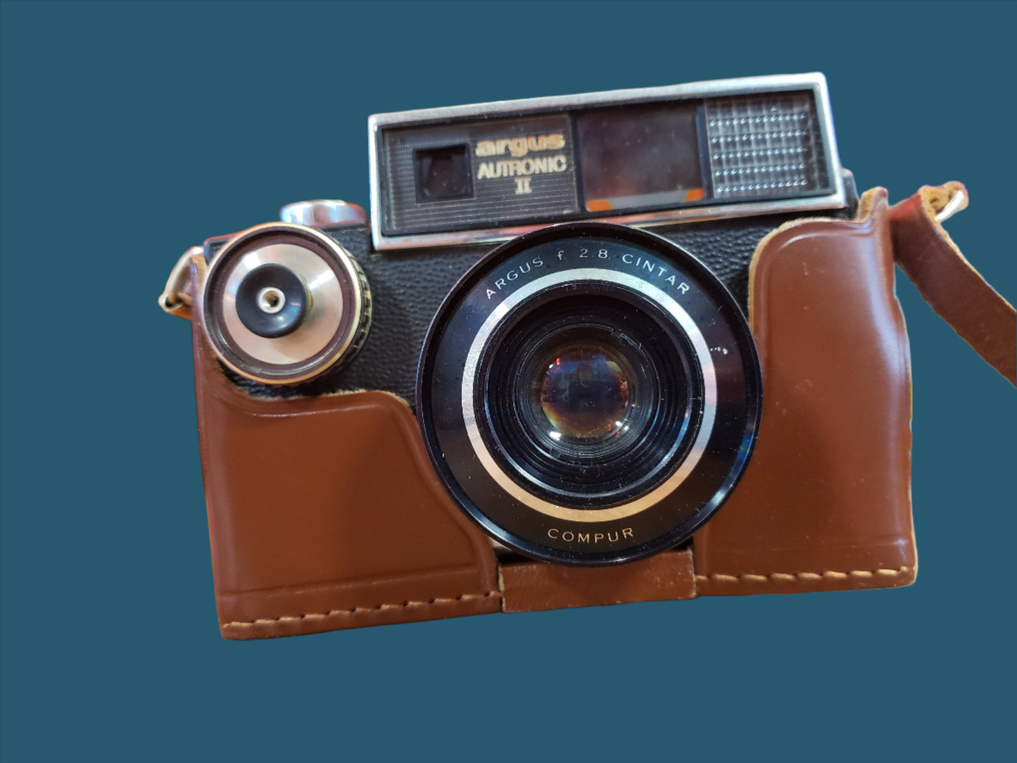 ARGUS Autronic II camera with leather case