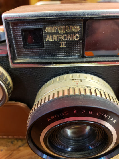 ARGUS Autronic II camera with leather case