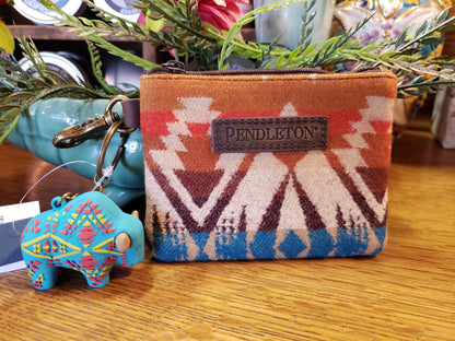 Pendleton ID Pouch with Buffalo Keychain