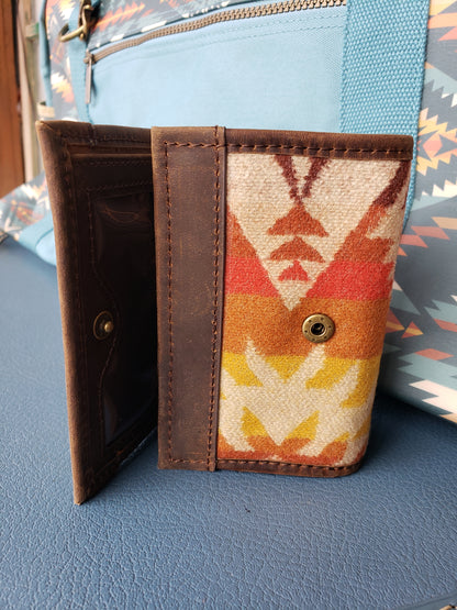 Pendleton Trifold Wallet in the Pasco Pattern