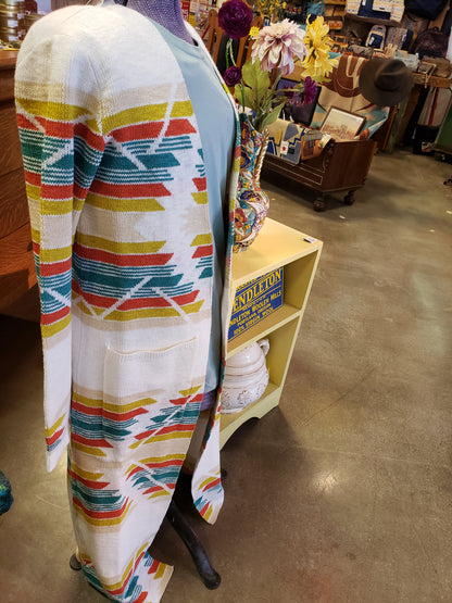 Pendleton Pacific City Duster in Soft Ecru Multi