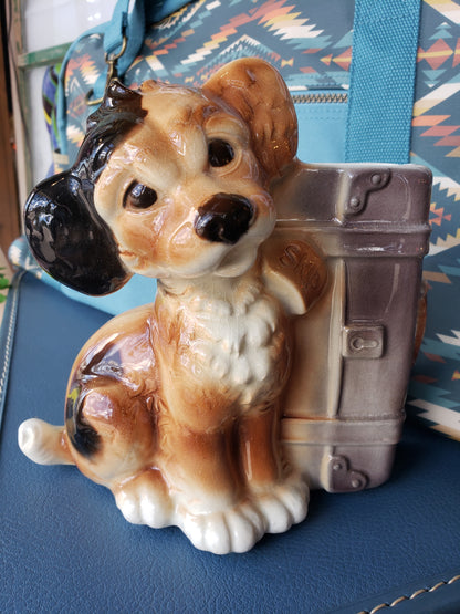 Royal Copley Dog Skip planter