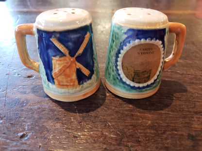 Dutch Windmill salt and pepper shaker set