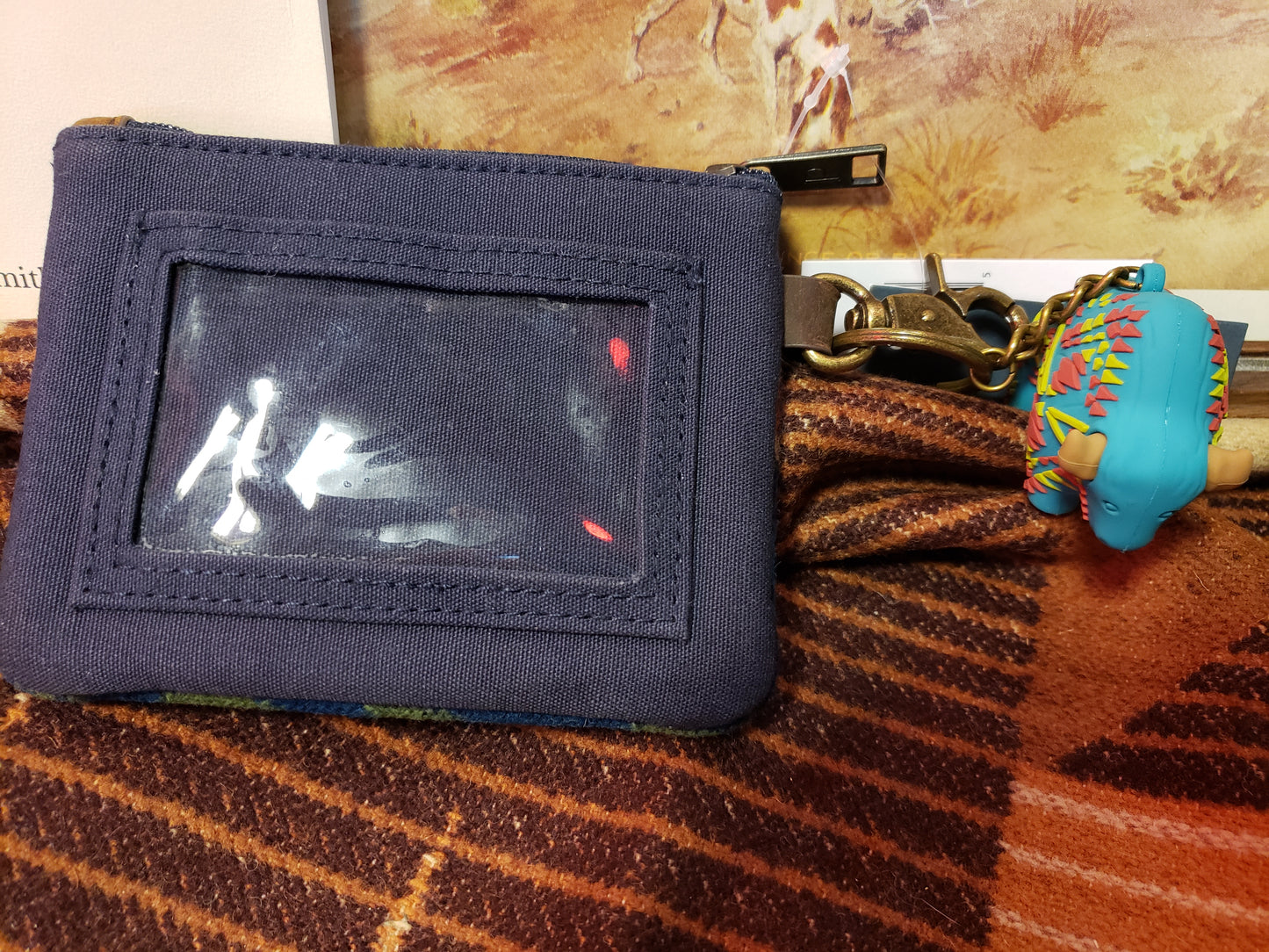 Pendleton ID Pouch with Buffalo Keychain