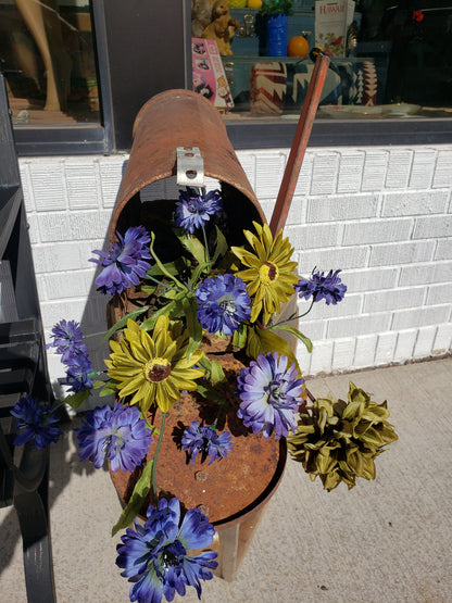 Rusty Vintage Mailbox for Garden Decor