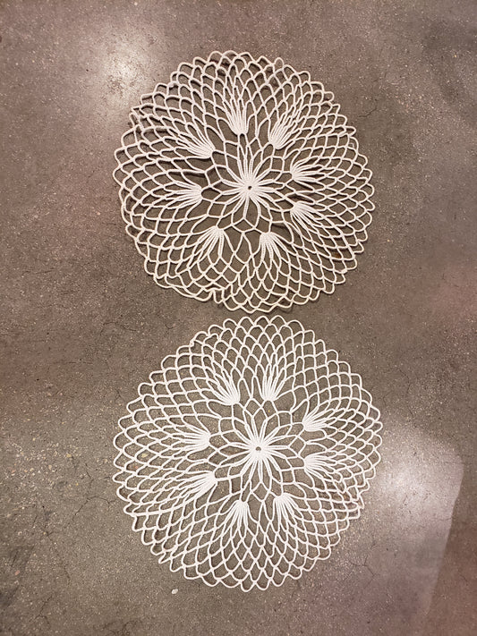 Pair of doilies