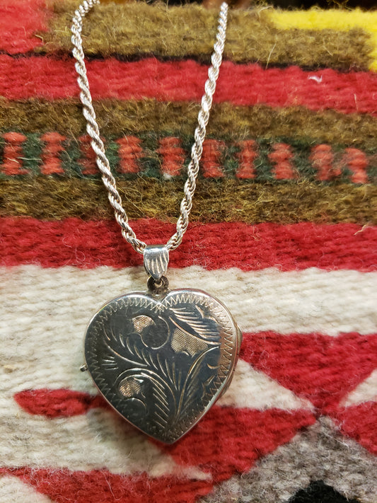 Sterling locket on a .925 Sterling Chain