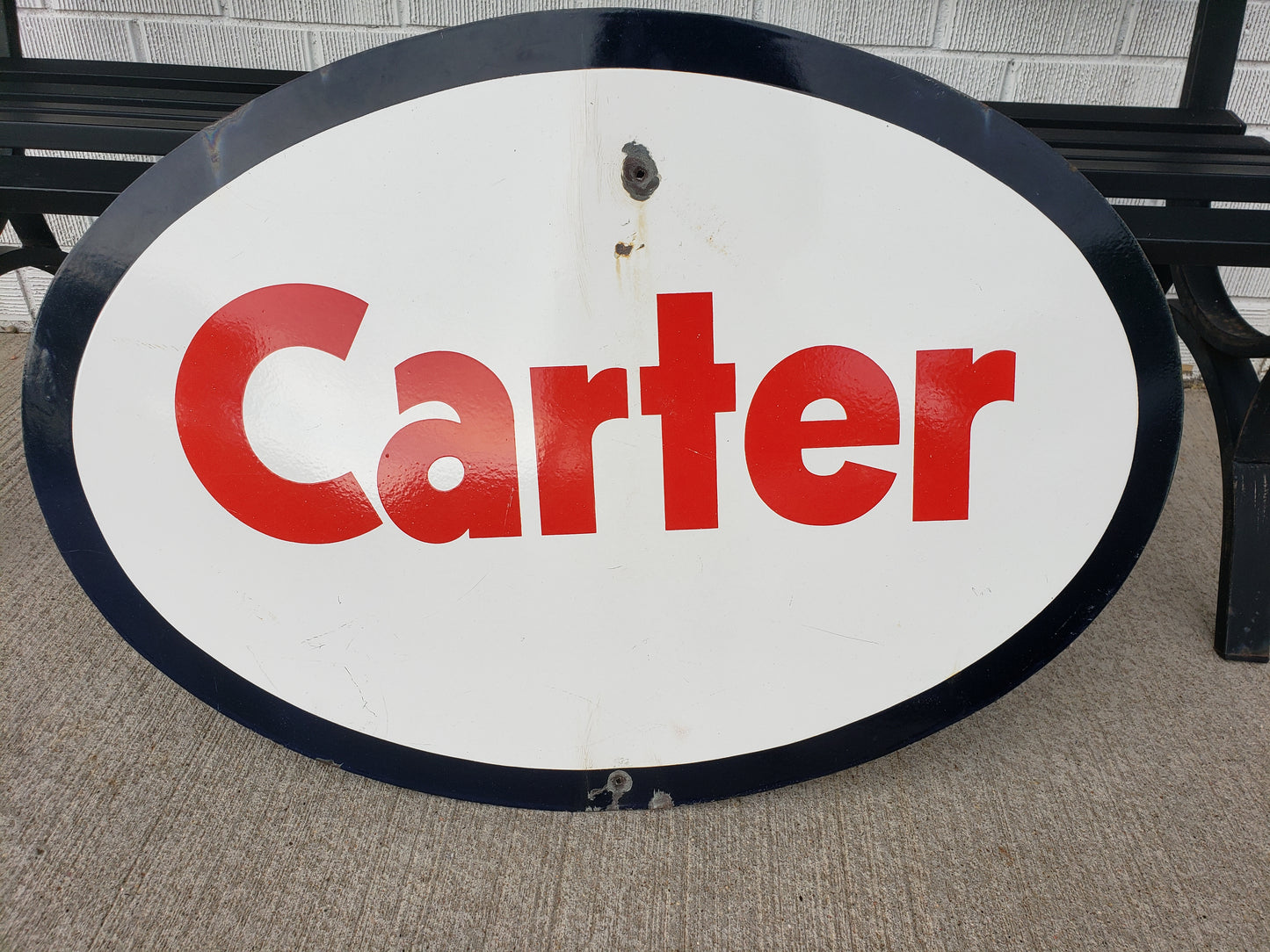 Carter Porcelain Sign