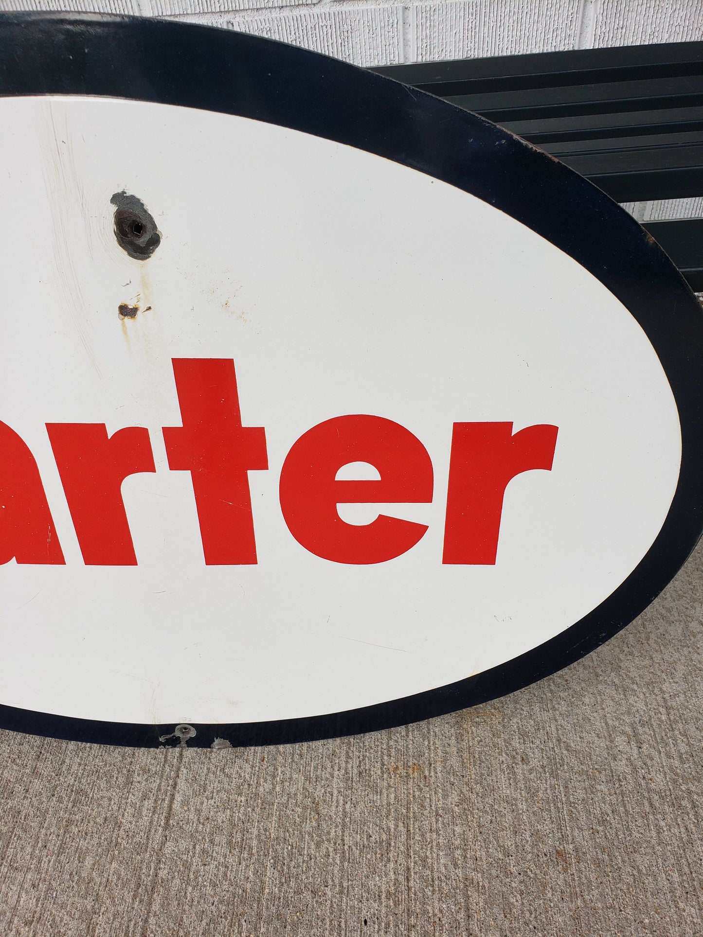 Carter Porcelain Sign