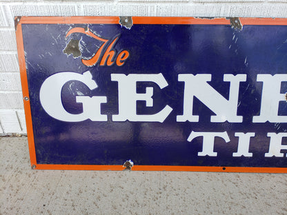 General Tire vintage porcelain sign