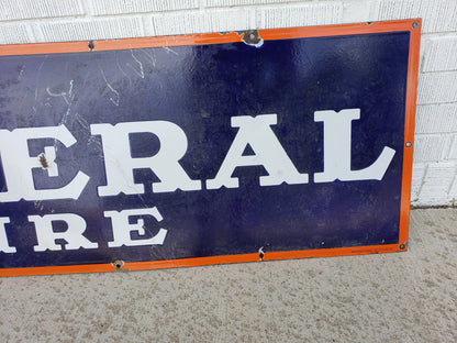 General Tire vintage porcelain sign