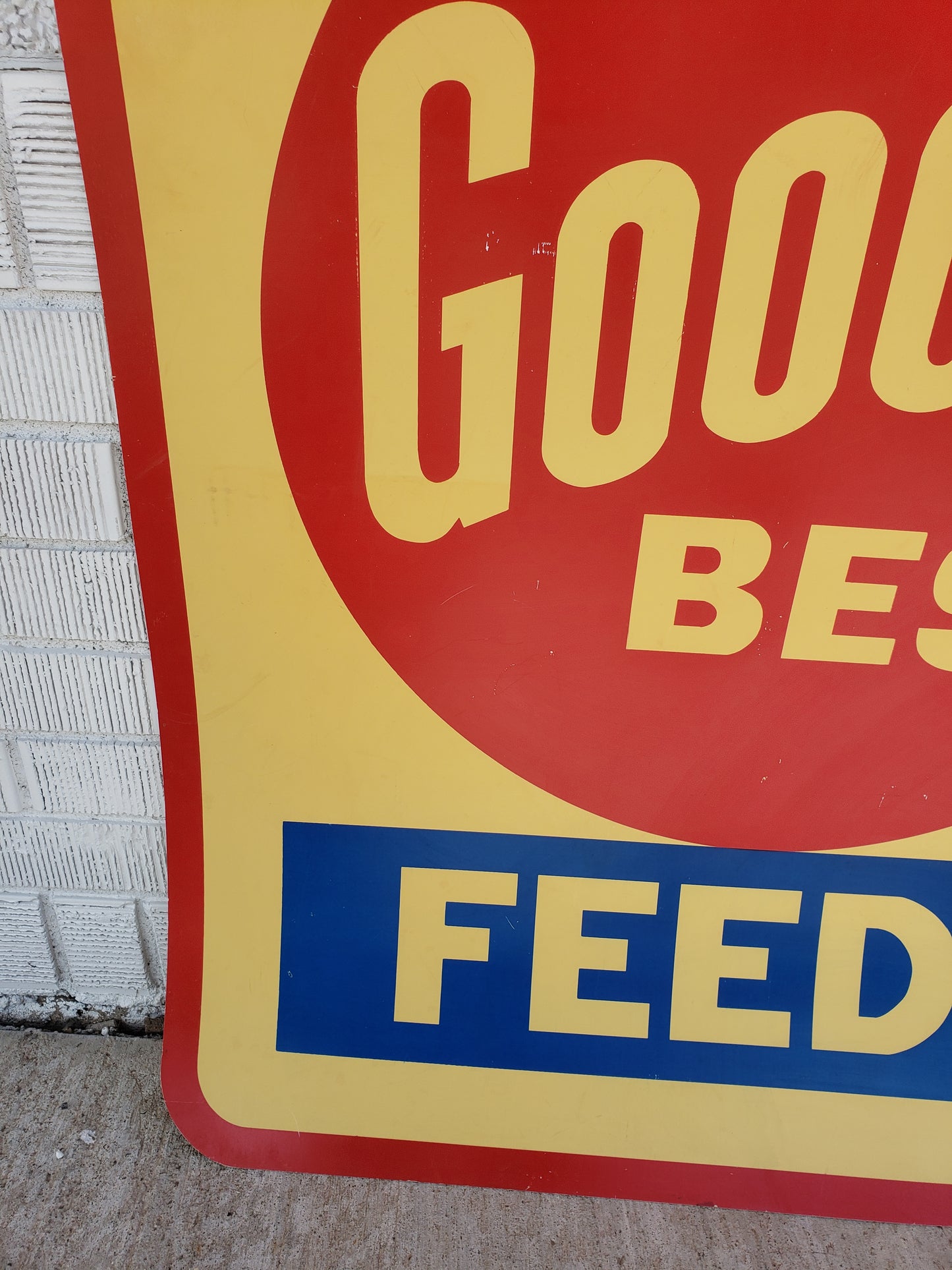 Gooch's Best Feeds vintage sign