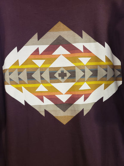 Pendleton Solstice Canyon Graphic Tee in Oxblood/ Multi