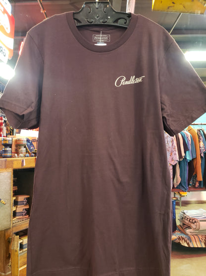 Pendleton Solstice Canyon Graphic Tee in Oxblood/ Multi