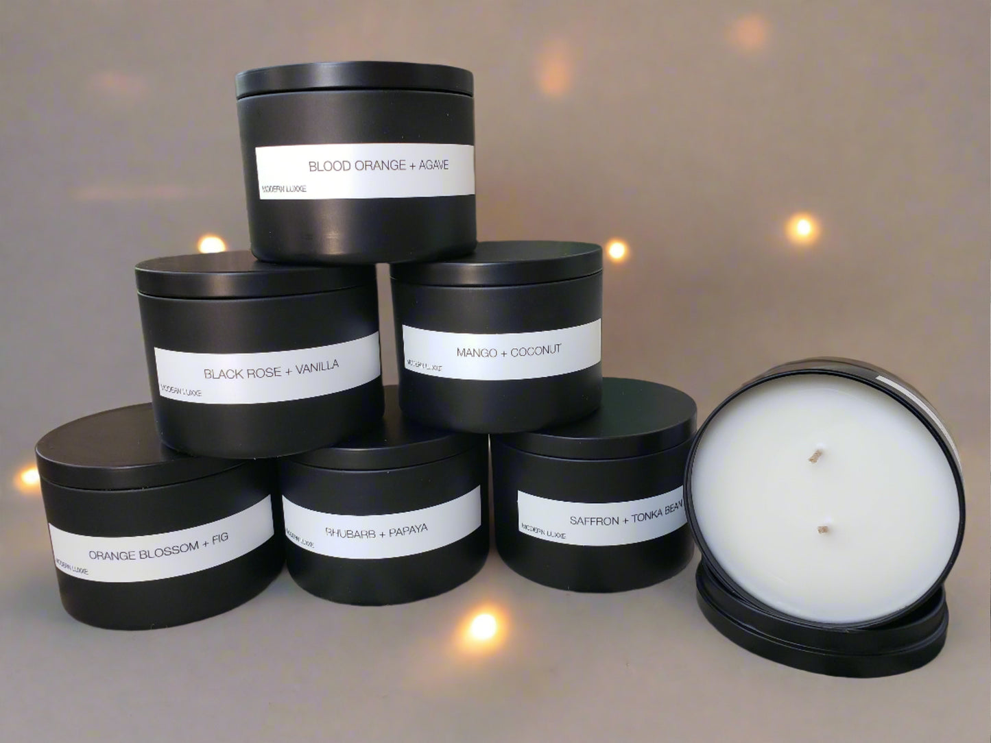 Modern Luxxe Candles 6 ounce candles