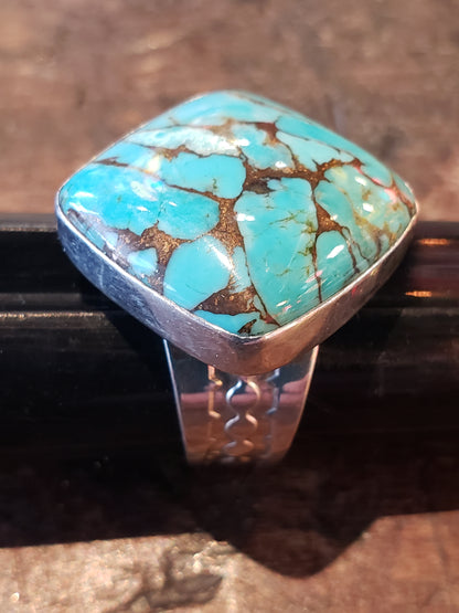 Turquoise and Sterling ring size 8.5