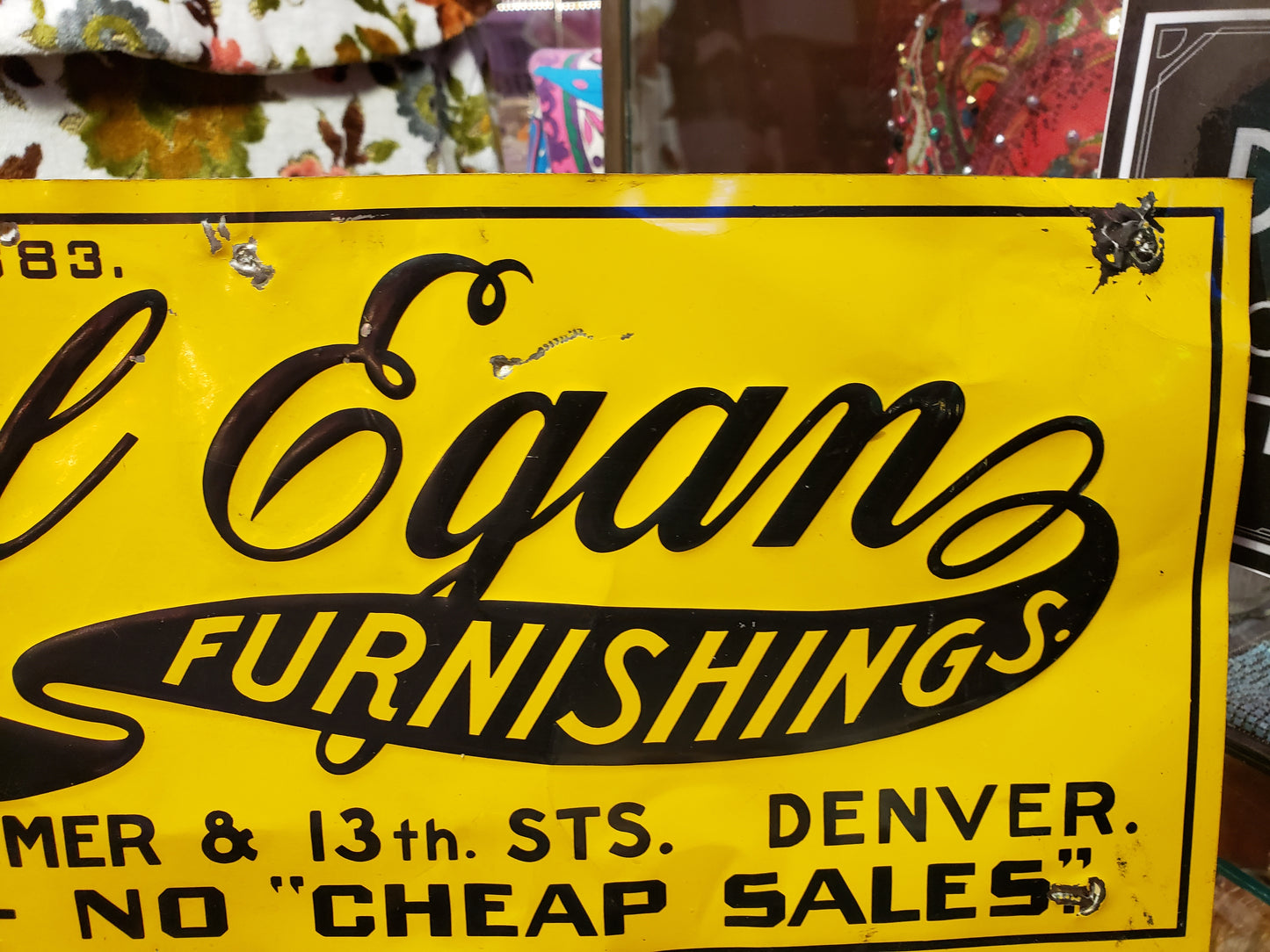 Michael Egans Clothing & Furnishings vintage sign (Denver, CO.)