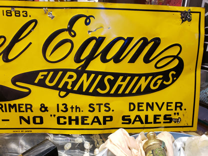 Michael Egans Clothing & Furnishings vintage sign (Denver, CO.)