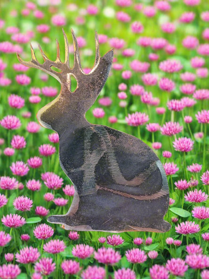 Jackalope Metal art magnet