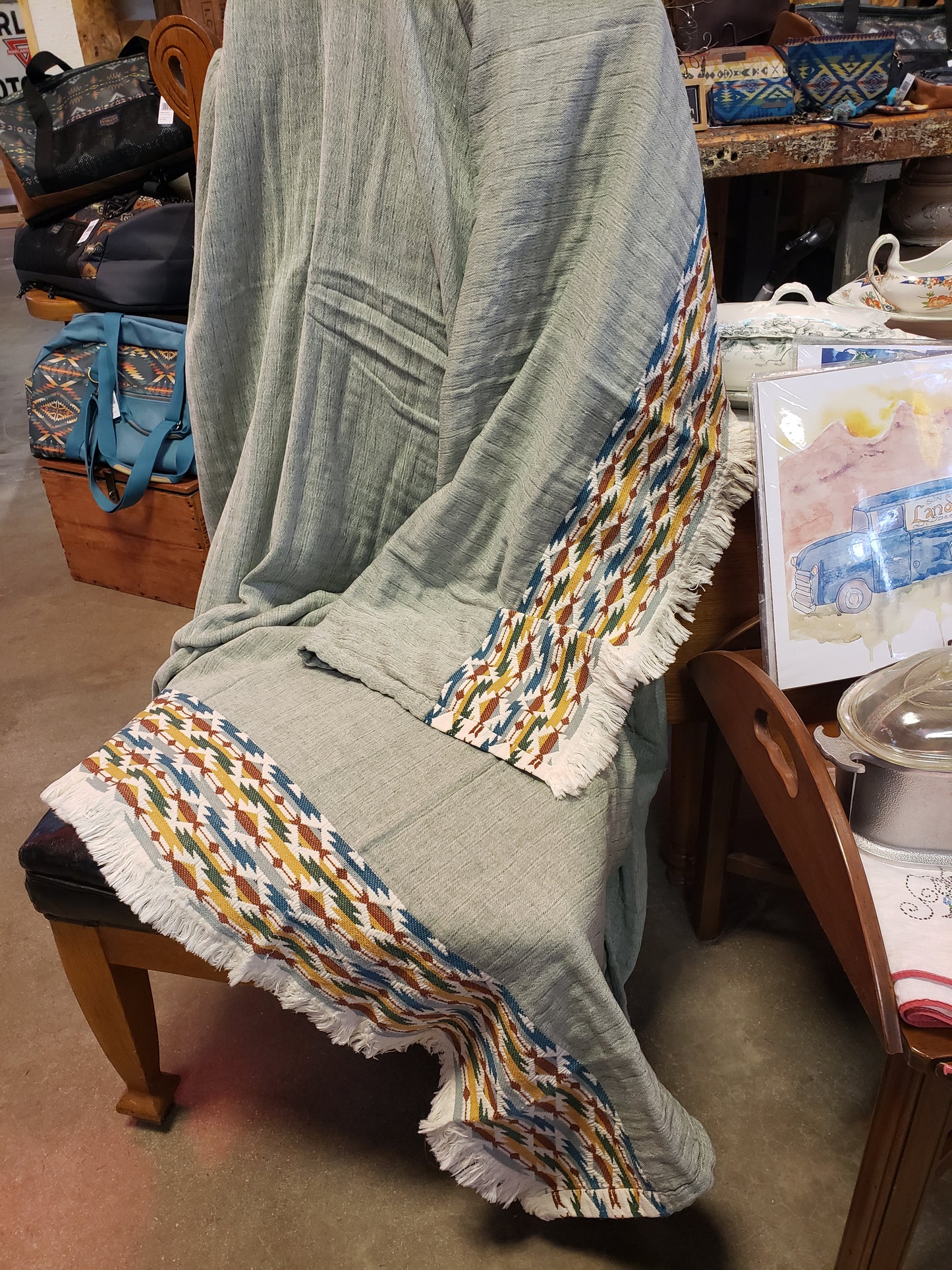Pendleton Fringed Cotton Throw
