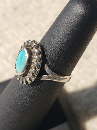 Turquoise and Sterling Ring size 6